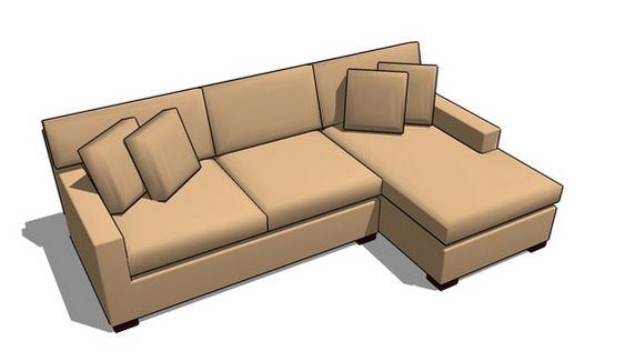3D Warehouse sofa
