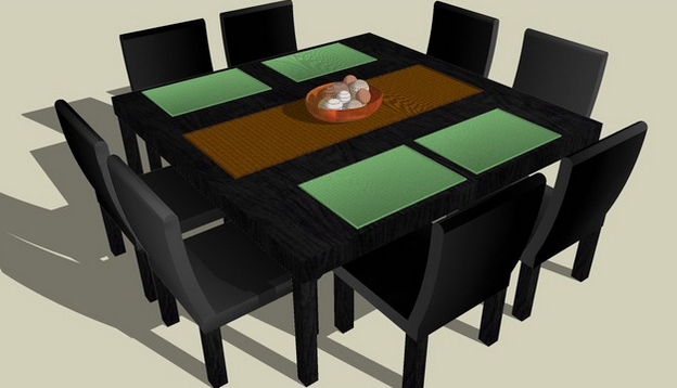 3D Warehouse dining table