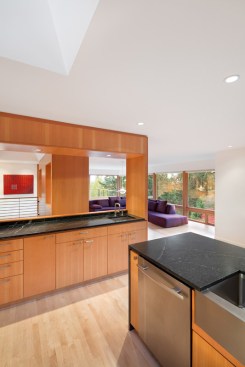 Kitchen toward living area