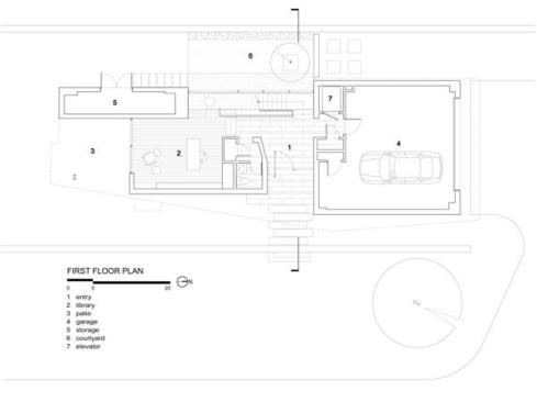 The first-floor plan.