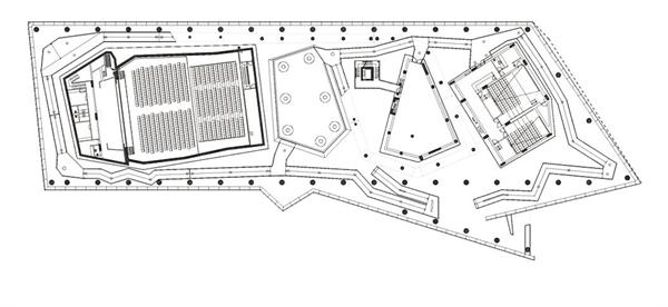 Floor plan, Raif Din?k?k Yalova Cultural Center