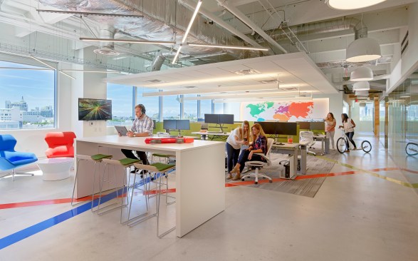 The 24,000 sf office and technical center located near Lincoln Road in Miami Beach.