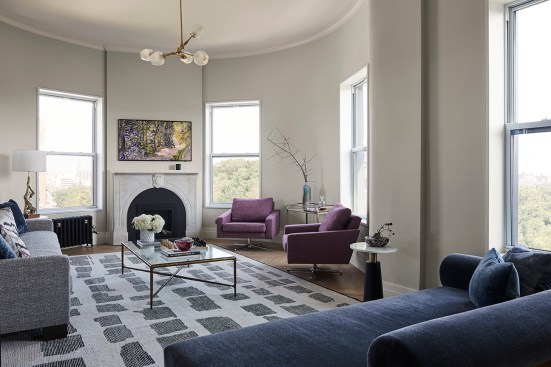 Living room with Central Park views