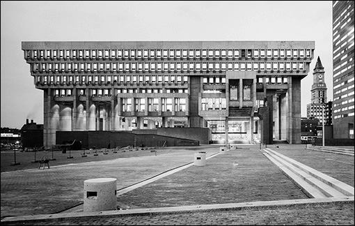 Boston City Hall, Boston, by Kallmann McKinnell (later Kallmann McKinnell & Knowles).