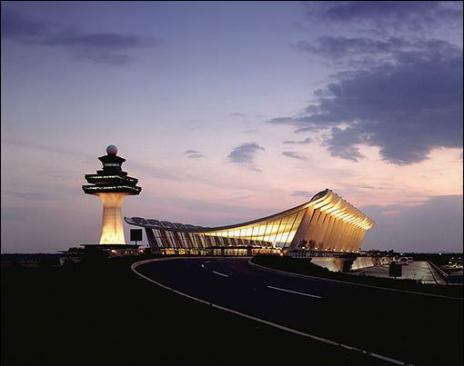 Dulles International Airport, by Eero Saarinen, as captured by Esto founder Ezra Stoller - please come back soon!