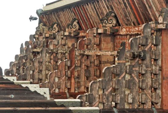 Detail of bracketing at Todaiji, Nara, Japan, eighth century.