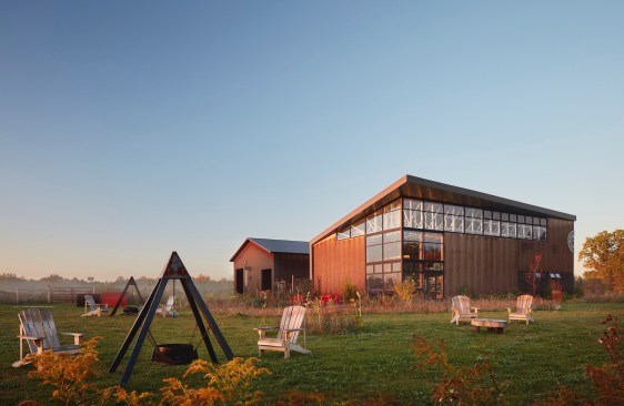 View of brewery and tap room.