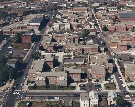 An+aerial+view+of+the+West+Broadway+housing+complex%2c+after+the+proposed+renovations+were+completed.