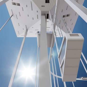 The new pyramid seen from below