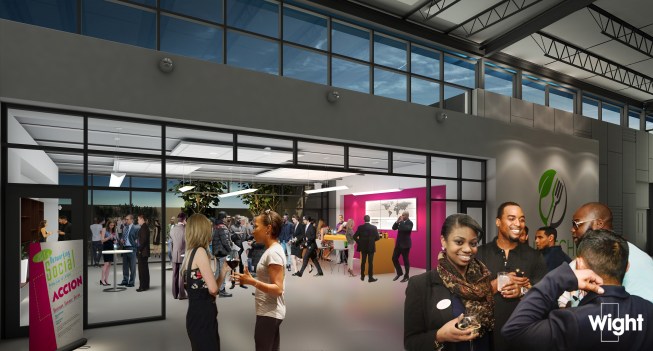 Shared kitchen space at The Hatchery