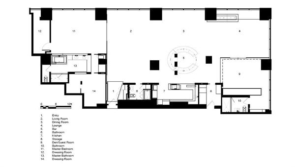 The project's floor plan.