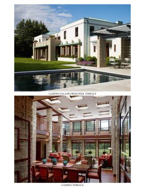 The difficulty of operating within the constraints of a very strong design framework was overcome with the creation of an interior courtyard, glass wall, and garden terrace that echoed period design without being overly heavy-handed.