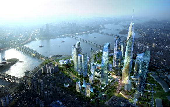 Studio Daniel Libeskind aims to weave the new parts of the city into the surrounding historic parts of Seoul.