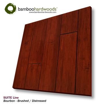 SUITE is a strand woven line of bamboo flooring made with compressed bamboo in a solid format. With a Janka hardness rating of more than 3,000, the product is ideal for high-traffic residential applications. It comes in a brushed/distressed option. www.bamboohardwoods.com.