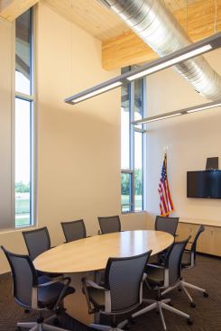 An interior of the Welcome Center.