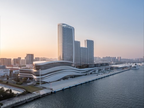 A terminal with a picturesque coastline