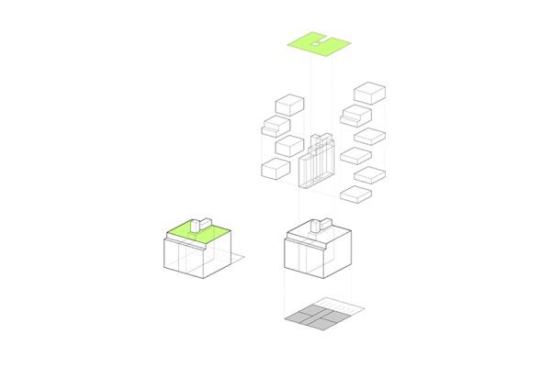 An axonometric of Skypark.