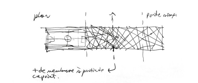 Sketch by Gilles Saucier.