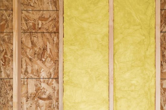 A combination of foam and fiberglass insulation will provide a tight building envelope.