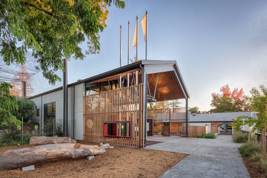 Natural elements surround the Palo Alto Junior Museum and Zoo (JMZ).
