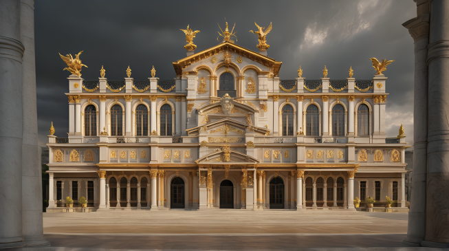 Donald J. Trump Presidential Library Design Proposal in Classical Style, ALTERNATIVE #
H