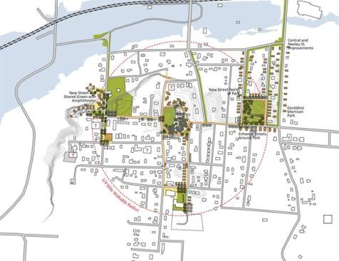 The Neighborhood Vision Plan focuses redevelopment in key locations in an effort to catalyze individual investment throughout the neighborhood. 