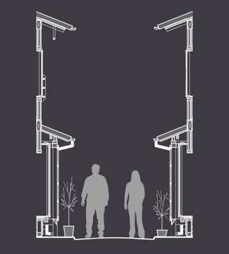 Roji (narrow pedestrian alleyway) section