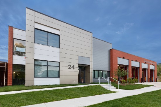 Woodlawn Fire and Rescue Station #24 - two-story exterior 