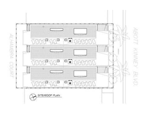 The projects site plan.