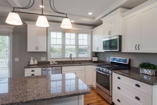 The kitchen at 5 Singer Village Drive, which is currently available for sale.