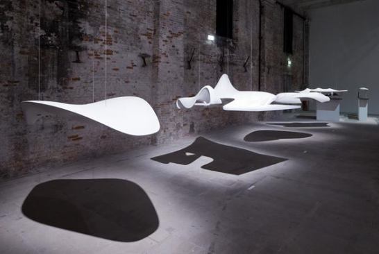 Zaha Hadid's "Arum" installation at the 13th International Architecture Exhibition at the 2012 Venice Biennale.