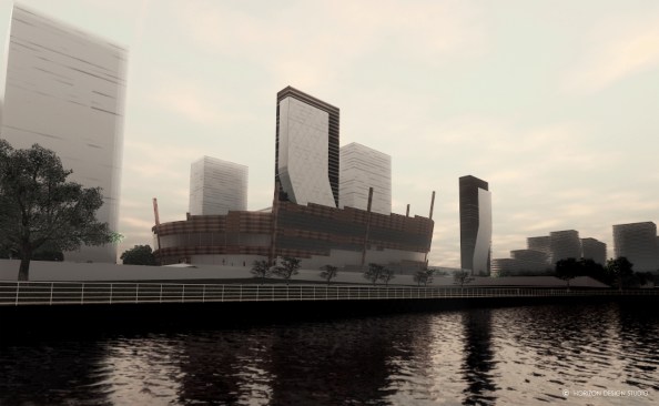 View of Museum from Lake