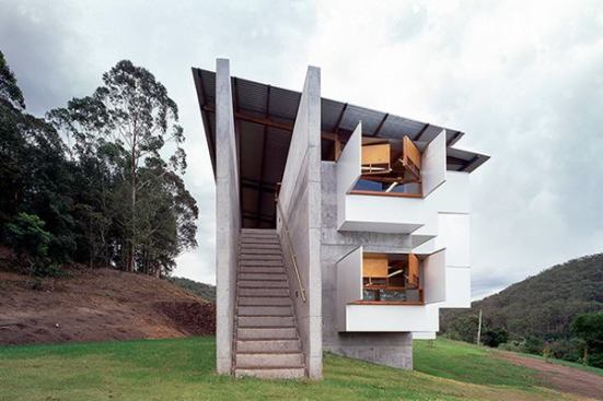 Bundanon Environmental Center, Riverdale, Australia, by 2009 AIA Gold Medal winner Glenn Murcutt.