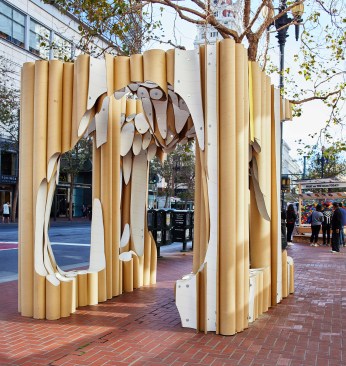 sonoGROTTO on the Market Street sidewalk