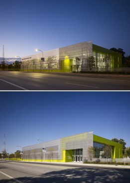 Front facade night / day