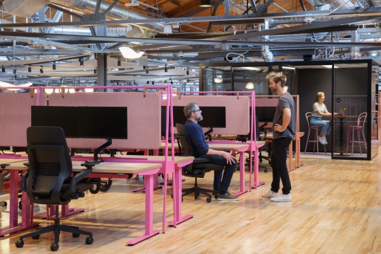 Open work stations