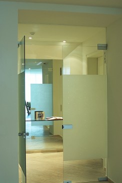 Foyer and powder door
