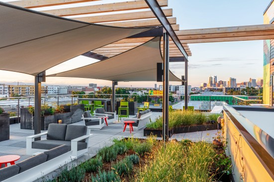 Rooftop view to Downtown