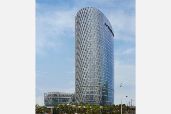Focus on hotel tower