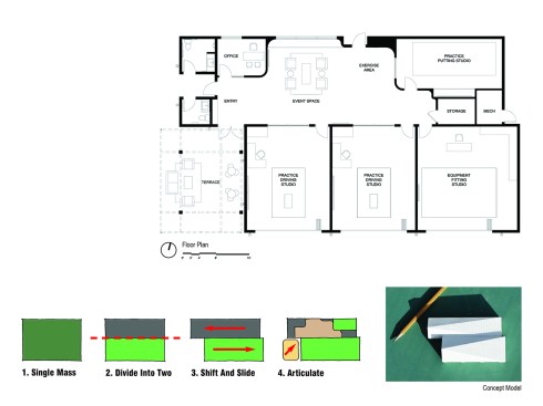 Floor plan and concept diagrams