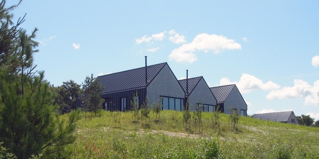 Exterior view from across north west prairie. 
