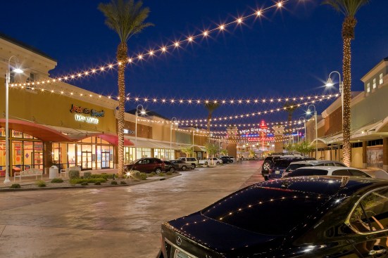 Night View of Shops