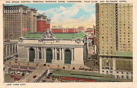 Postcard showing Grand Central Terminal