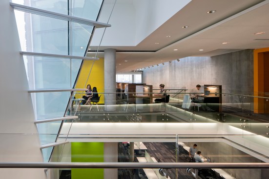 Health Sciences Education Building, Phoenix Biomedical Campus, by CO Architects with Ayers Saint Gross - Library.