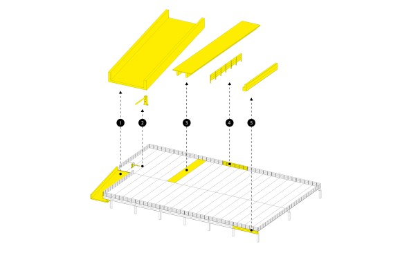 Re-use of and old parking garage - urban mining