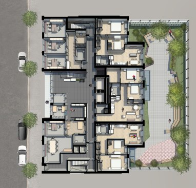 First floor axial plan