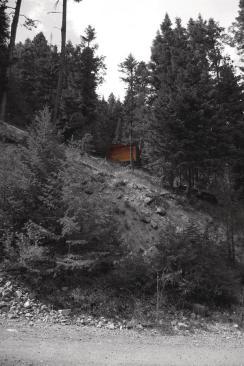 With no utility connections, the shed is designed for serious roughing it.