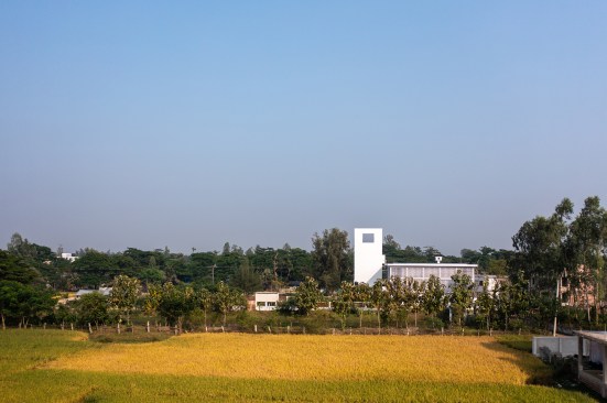 Parallel with horizon  