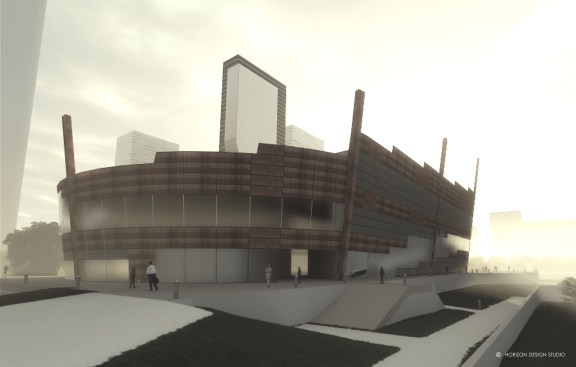 View of Entrance from Site Promenade