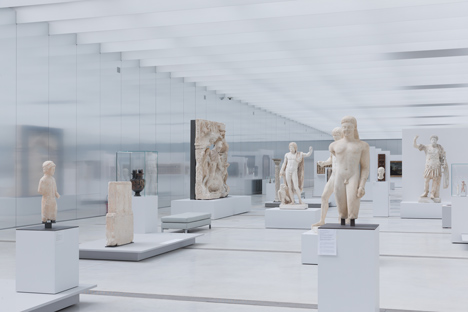 Interior gallery space.